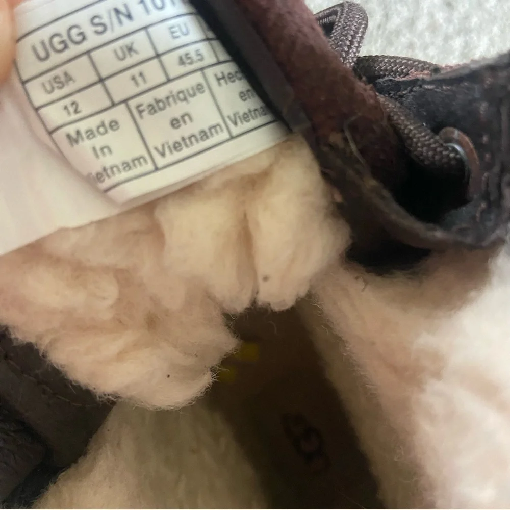 Ugg Men’s Metcalf Cold Weather Boot Sz 12 Brown - Picture 4 of 7